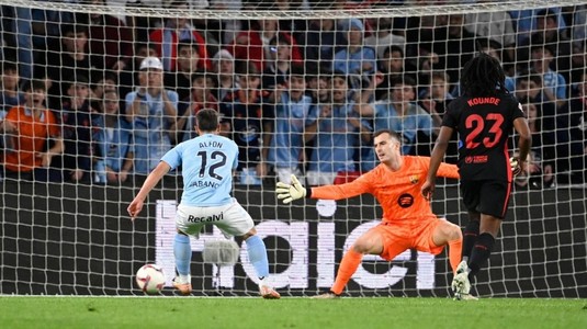 Thriller în Galicia! Barcelona a condus-o pe Celta Vigo cu 2-0 până în minutul 83, dar a ratat victoria. Catalanii arată semne de slăbiciune