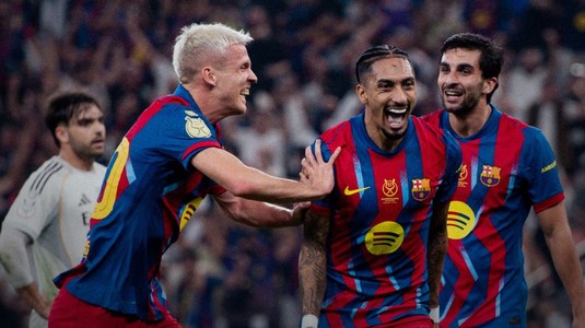 Un nou capitol dramatic în El Clasico! Barcelona a cucerit Supercupa Spaniei la capătul unui derby memorabil cu Real Madrid