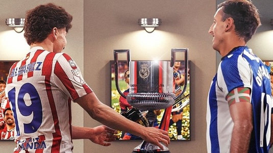 Atletico Madrid şi-a aflat adversara din finala Cupei Spaniei. Real Sociedad a tranşat derby-ul basc cu Athletic Bilbao