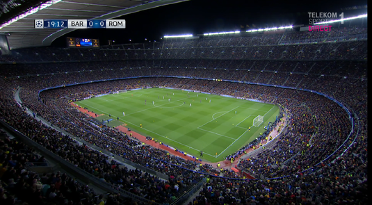 VIDEO | Meciul FC Barcelona - AS Roma, întrerupt timp de câteva momente, dintr-un motiv bizar