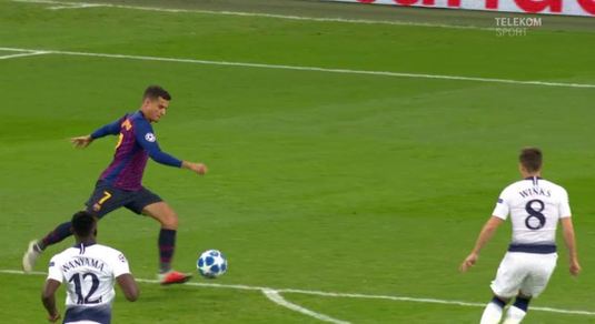 VIDEO | Coutinho, direct în TOP 3. Brazilianul a marcat pe Wembley unul dintre cele mai rapide goluri din istoria Barcei în UCL