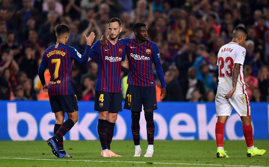 VIDEO | Barcelona - Sevilla 4-2. Fotbal de cinci stele pe Camp Nou, umbrit de accidentarea lui Messi. Catalanii au revenit pe primul loc
