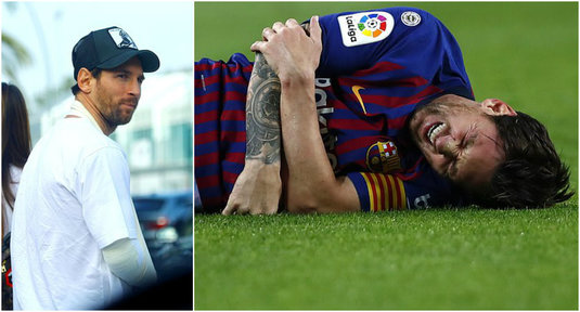 FOTO | Prima apariţie a lui Messi după accidentarea suferită. Cum a fost surprins starul Barcelonei
