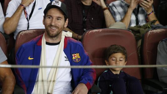 VIDEO | Messi este un părinte model: "Iubesc să mă uit la meciuri cu el". Cu ce l-a surprins fiul său în timp ce priveau meciurile din tribună