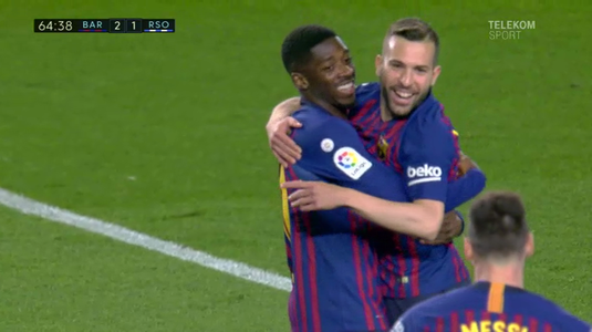 VIDEO | Victorie cu emoţii pentru FC Barcelona. Doi fundaşi au marcat pentru catalani în meciul cu Real Sociedad