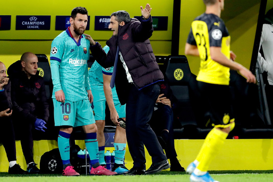 „A fost incredibil”. Messi, elogiat de Valverde după succesul cu Dortmund 