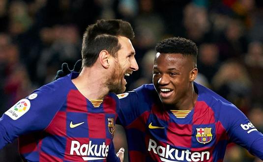 VIDEO | Ansu Fati, o nouă prestaţie istorică în tricoul Barcelonei. Borne importante atinse şi de Messi şi Suarez