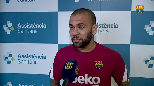VIDEO: Dani Alves a trecut vizita medicală la Barcelona! ”O să încerc să salvez echipa!”