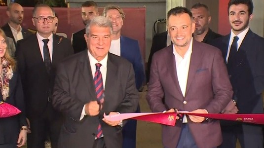 VIDEO | Cele trei cuvinte în română pe care le-a spus Joan Laporta! Barcelona şi-a inaugurat academia din România: "Aş fi ajuns în inimile tuturor"