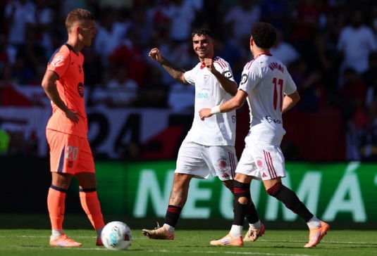 Rezultat şocant în Spania. Barcelona, umilită de Sevilla. Catalanii, la primul eşec în acest sezon de LaLiga