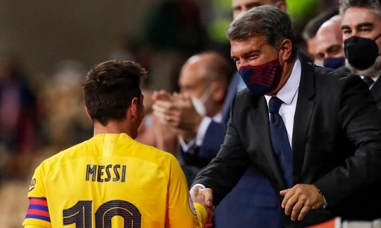 Joan Laporta a recunoscut care este relaţia dintre conducerea FC Barcelona şi Lionel Messi: "A avut loc un incident”