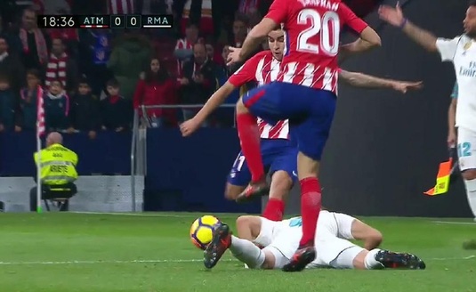 VIDEO | Gest incredibil de urât în Atletico - Real Madrid! Correa a şutat cât a putut de tare în capul lui Benzema