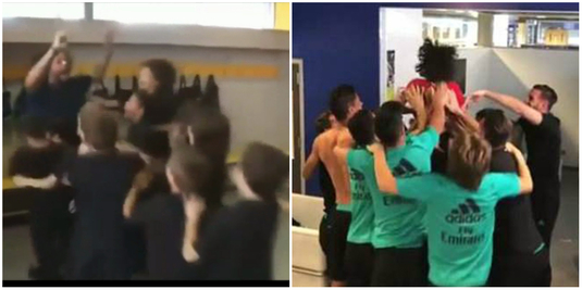 VIDEO | Aşa tată, aşa fiu! Marcelo a făcut spectacol în vestiarul puştilor de opt ani din academia Realului