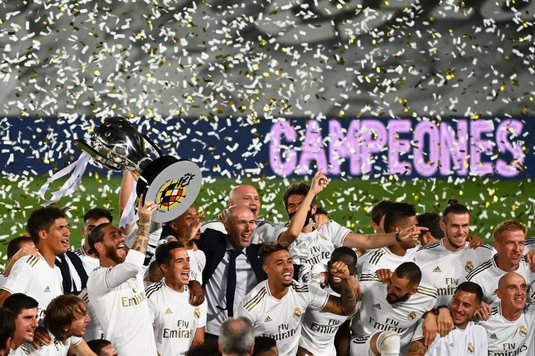 VIDEO Fiesta blanco! Totul despre titlul cu numărul 34 din istoria clubului Real Madrid. Meritele lui Zidane, primele reacţii şi sărbătoarea campionilor