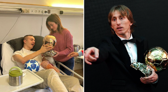 Luka Modric a trimis Balonul de Aur câştigat în 2018 unui tânăr jucător croat paralizat