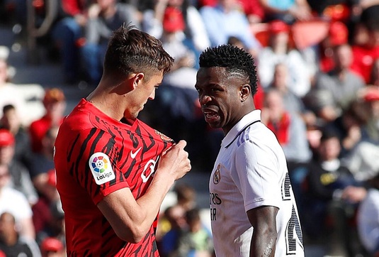 VIDEO | Scandal în Supercupa Spaniei. Vinicius, la un pas de bătaie la finalul semifinalei Real Madrid - Mallorca