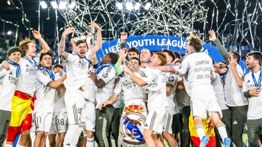 Copiii Madridului au făcut uitată eliminarea seniorilor din Liga Campionilor: Real, câştigătoare în Youth League pentru a doua oară