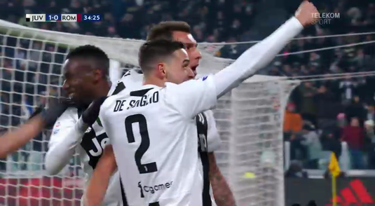  VIDEO | Din nou decisiv! Mandzukic decide şi derbyul cu Roma. Victorie la limită pentru Juventus