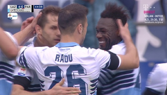 VIDEO | Lazio, repriză nebună cu Parma! Patru goluri în 22 de minute! Bornă impresionantă pentru Ştefan Radu!
