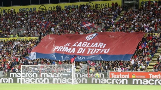 Trei fani ai echipei Cagliari au primit interdicţie pe viaţă de acces pe Sardegna Arena