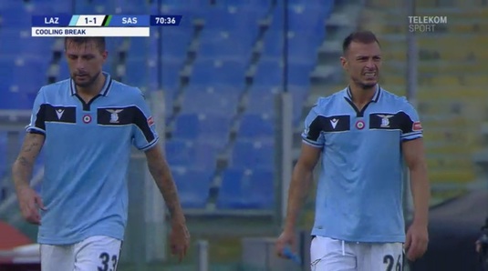 VIDEO | Ştefan Radu a ieşit accidentat din meciul pierdut de Lazio, 1-2 cu Sassuolo, pe Olimpico!