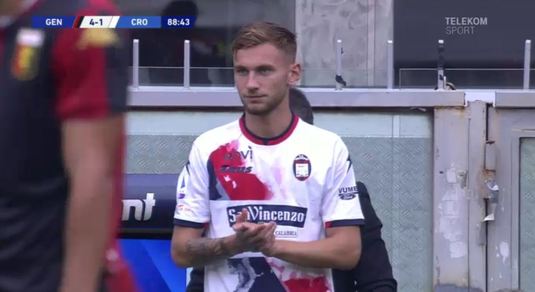 VIDEO Denis Drăguş a debutat la Crotone în meciul cu Genoa. Remiză între Chiricheş şi Răzvan Marin. Cei doi au fost titulari pentru echipele lor