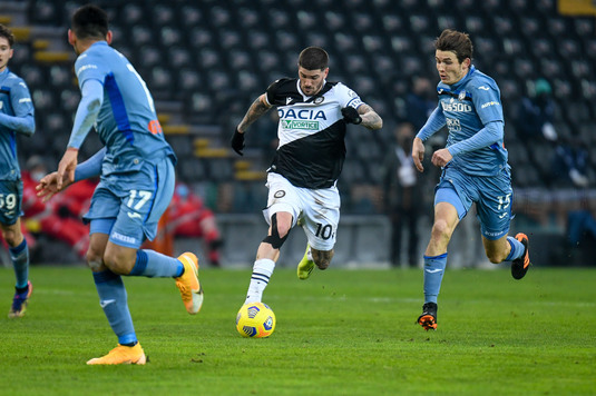 Udinese - Atalanta 1-1, în Serie A! Ambele goluri s-au marcat în prima repriză