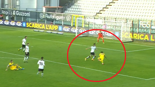VIDEO | Epic fail! Dennis Man şi-a bătut joc de o fază în minutul 90+3. Ce a încercat şi ce a ieşit în Spezia - Parma 2-2