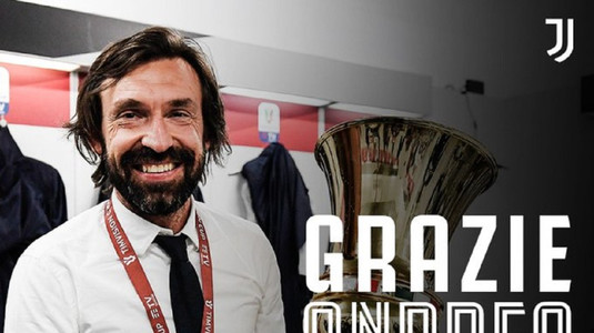 Juventus a confirmat oficial despărţirea de Pirlo! Ce italian va reveni pe banca ”bătrânei doamne”