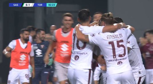 VIDEO | Chiricheş a jucat tot meciul în partida Sassuolo - Torino. Florin Andone a lipsit de la victoria lui Cadiz 