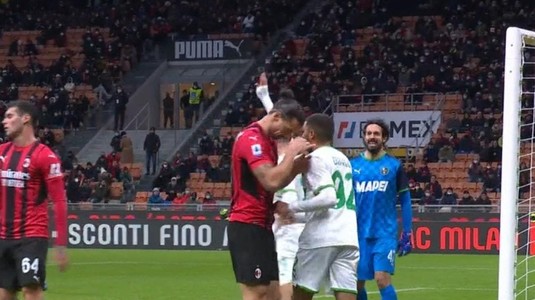 VIDEO | Ibrahimovic, ameţit de Chiricheş! Ce i-a făcut românul atacantului suedez în surpriza din Serie A: AC Milan - Sassuolo 1-3