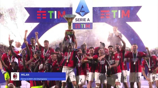 VIDEO | AC Milan, campioană în Serie A după 11 ani. Victorie la scor în deplasarea de la Sassuolo
