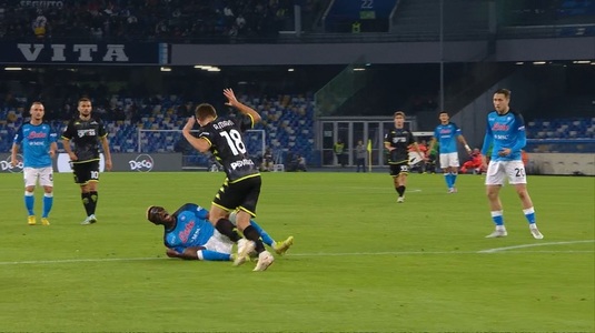 VIDEO | Răzvan Marin, eroare decisivă împotriva lui Napoli! Românul a comis penalty în meciul cu liderul din Serie A şi a fost înlocuit