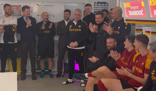 Jose Mourinho, la 60 de ani! Surpriza făcută de AS Roma pentru ”The Special One” | VIDEO