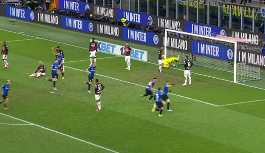 VIDEO | Inter - AC Milan 1-0. Lautaro a marcat golul victoriei. Tătăruşanu, singurul om din apărarea lui Pioli cu evoluţie solidă