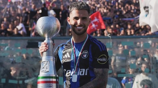 Marius Marin le-a transmis un mesaj emoţionant fanilor, după ce Pisa a promovat în Serie A: "Sunt unul dintre voi"