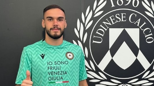 Răzvan Sava, titular în Udinese - Verona, în prima etapă din Serie A. Ce notă a primit portarul român