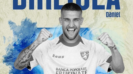 OFICIAL | Daniel Bîrligea, prezentat de Frosinone. Mesajul de adio al celor de la FCSB: "Mulţumim"