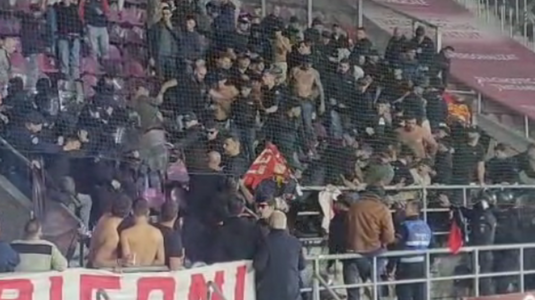 VIDEO | Amical cu scandal în Giuleşti! Fanii lui Genoa s-au luat la bătaie pe finalul partidei cu Rapid. Jandarmii au intervenit de urgenţă