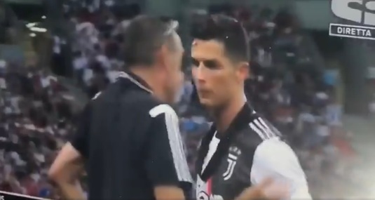 VIDEO | Maurizio Sarri a reuşit să-l enerveze pe Cristiano Ronaldo încă de la primul meci la Juventus. Decizia care l-a înfuriat pe portughez
