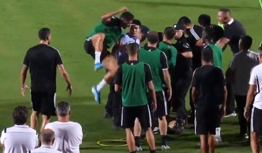 FOTO | ”Eşti nebun la cap?!” Cristiano Ronaldo şi-a şocat colegii şi era s-o păţească grav! A sărit pe un poliţist. Cum s-a terminat totul