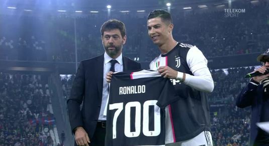 VIDEO Cristianoooo Ronaldooooo! Super starul lusitan a marcat primul gol al meciului cu Bologna. A fost reuşita cu numărul 701 din cariera sa