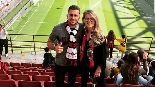 FOTO | Un jucător de la CFR Cluj e mare fan AC Milan. S-a pozat duminică pe San Siro