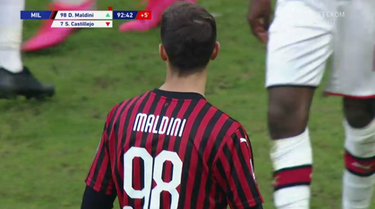 VIDEO | Moment istoric la AC Milan! A debutat Daniel Maldini, fiul legendarului Paolo. "Diavolii", doar egal cu Verona