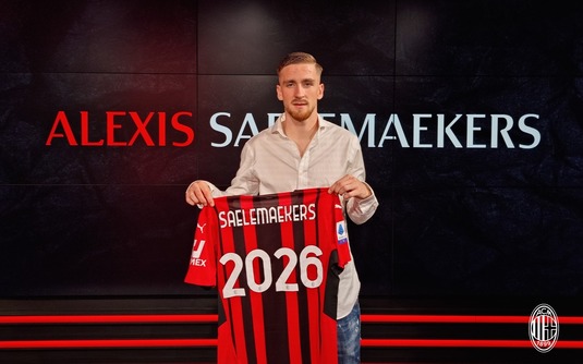 Alexis Saelemakers şi-a prelungit contractul cu AC Milan până în 2026! | OFICIAL