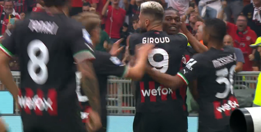 VIDEO | Fază genială în ”Derby della Madonnina”. Leao şi Giroud, încântători la faza golului ”ireal” marcat de AC Milan
