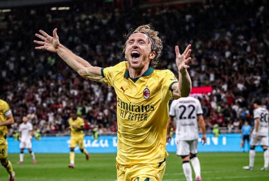 Modric, salvarea lui Allegri. Veteranul de 40 de ani a marcat un gol şi a adus victoria pentru AC Milan în meciul cu Bologna