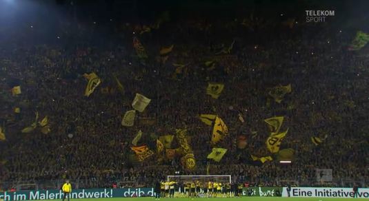 VIDEO | IMAGINI SPECTACULOASE! A fost nebunie în tribune la finalul partidei Dortmund - Bayern