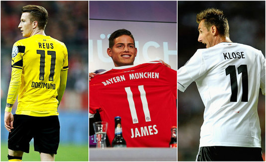 VIDEO | Cele mai frumoase goluri înscrise în istoria Bundesliga de jucători cu numărul "11". Topul în care Klose, Podolski, James sau Reus n-au reuşit să intre