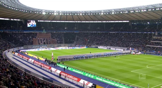 VIDEO | Un "Zid al Berlinului", pe Stadionul Olimpic din capitala Germaniei